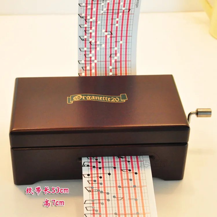 Free shipping A skillful craftsman house wooden hand tape music box can do stuff TDM202A since