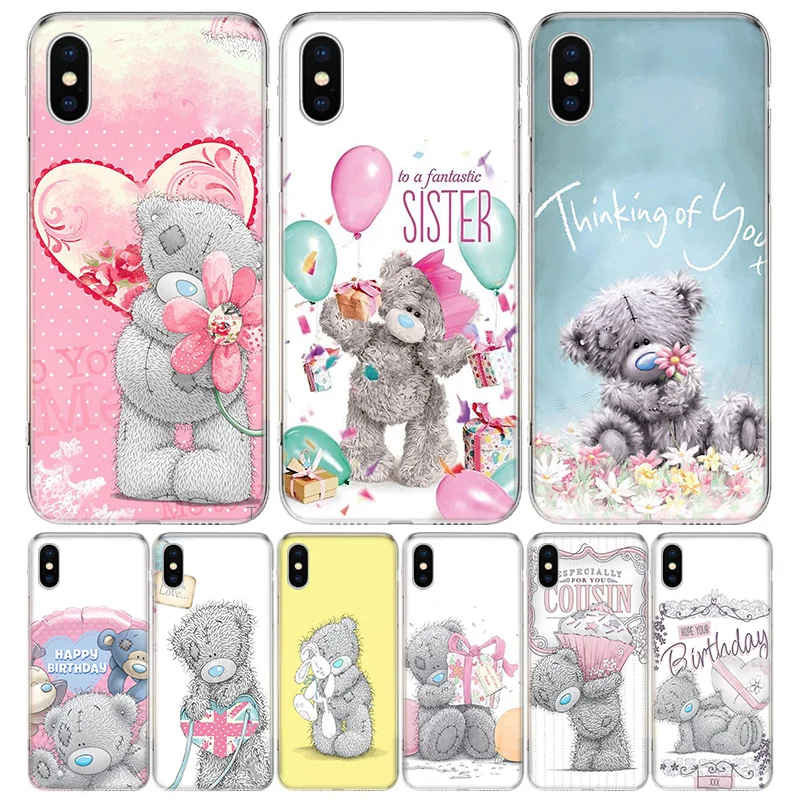 

Teddy Me To You Bear Phone Case For iPhone 13 12 11 Pro Max 6 X 8 6S 7 Plus XS XR Mini 5S SE 7P 6P Pattern Cover Coque