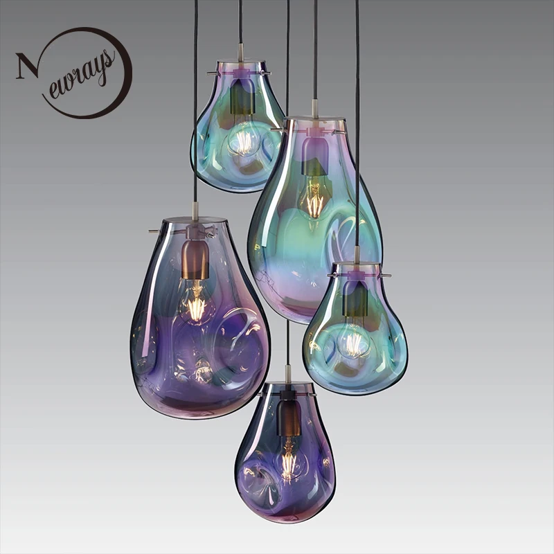 Скандинавский простой индивидуальный подвесной светильник 220 В светодиодный E27 с