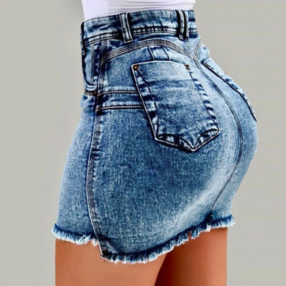 3XL NEW Women Sexy High Waist Denim Skirts Blue Bodycon Pencil Skirt Female Summer For Black Plus Size | Женская одежда