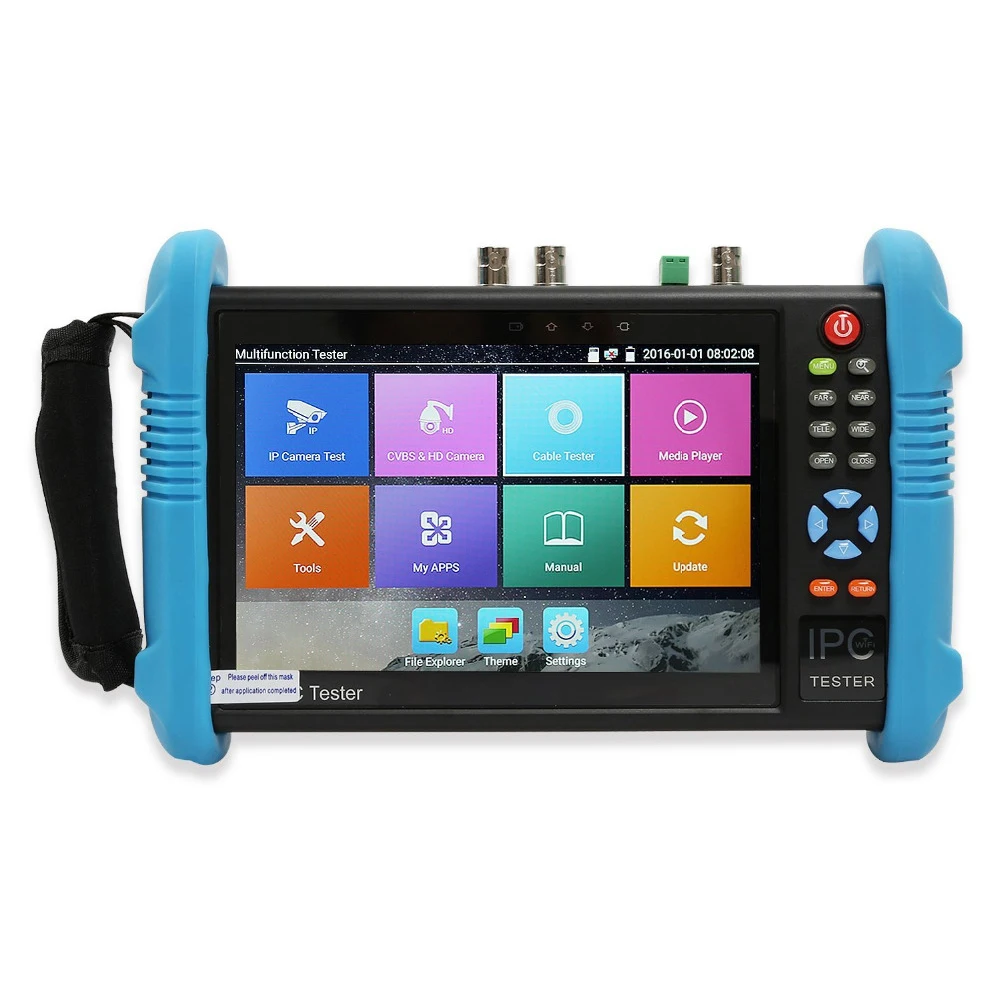 Новый 7 дюймов 6 в 1 IP HD CCTV тестер монитор аналоговый AHD TVI CVI SDI камера H.265 4K 8MP 4MP 5MP ONVIF
