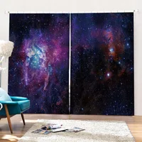 Modern Home Decor 3D Blackout Curtains For The Living Room Bedroom Fantasy Space Curtains For The Kitchen Window Home Decor