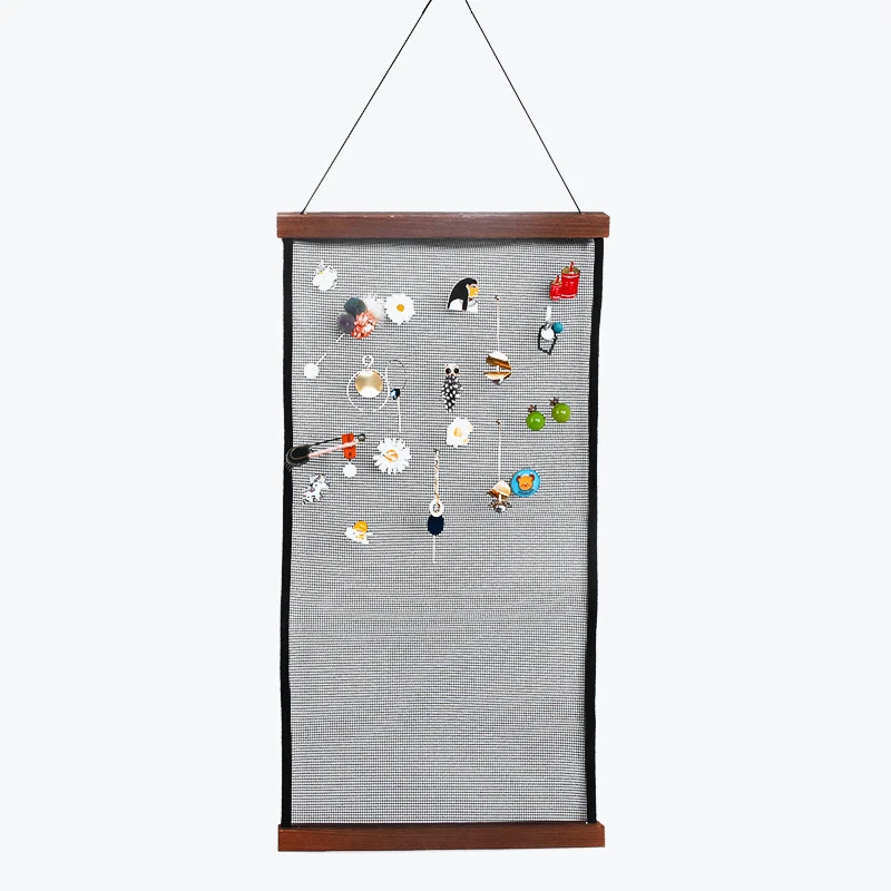 

Jewelry Display Rack Hanging Jewelry Display Earrings Necklace Display Organizer Storage Bag Ear Stud Stand for Home