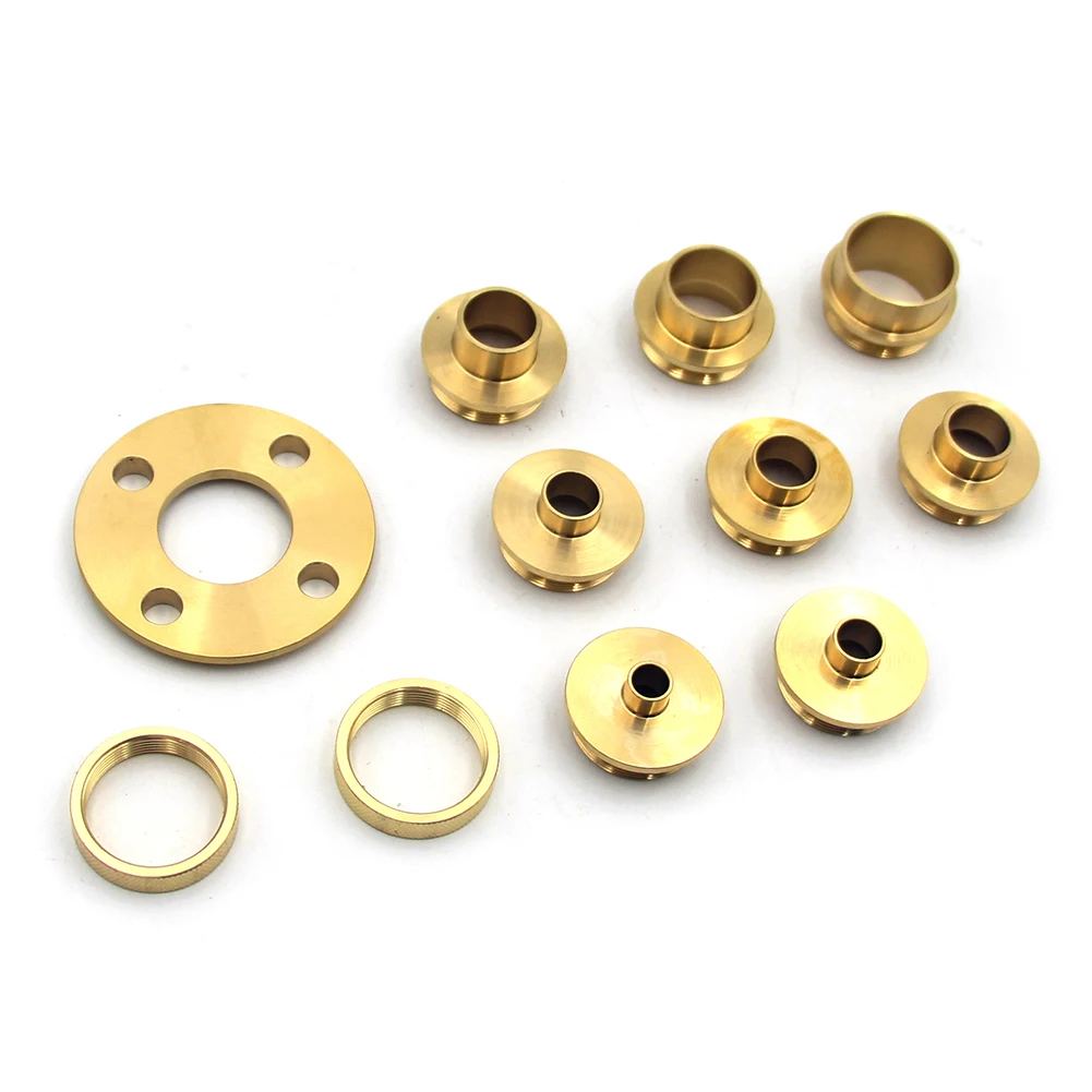 

Carpenter Router Bushing Set Gold Assorted Template Guides DCT Brass With Lock Nuts Axle Sleeve Portable Woodworking Tool