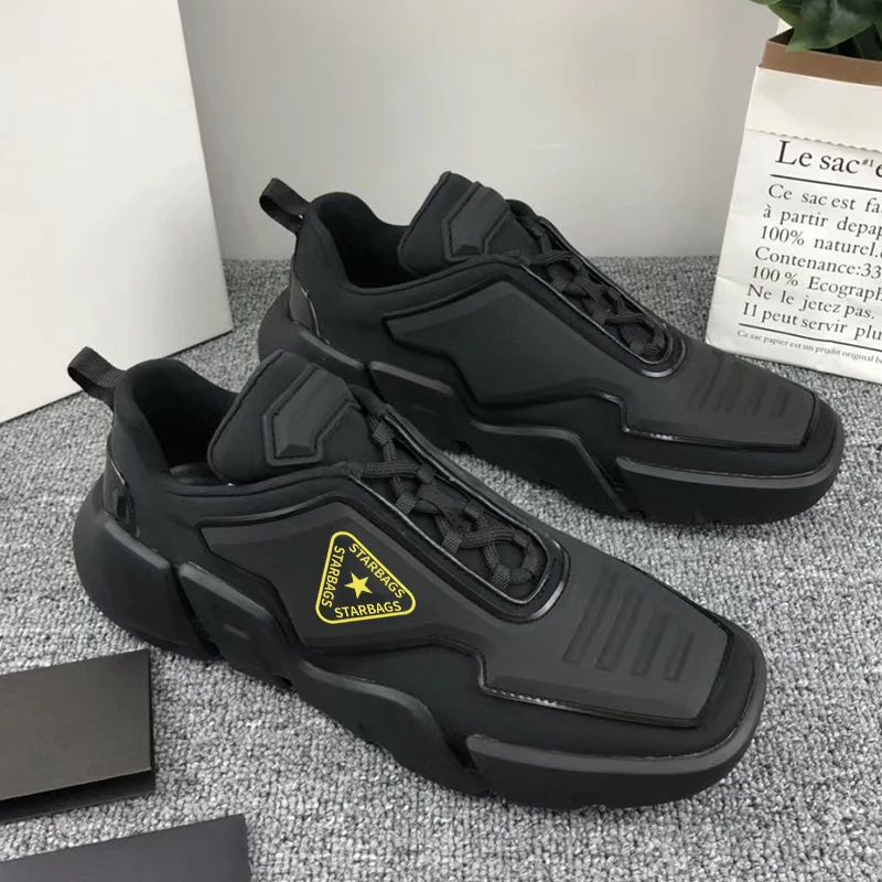 

Новинка 2022, кроссовки для влюбленных во французском стиле starbags, Повседневная белая мужская обувь, модная круглая Высококачественная Мужска...