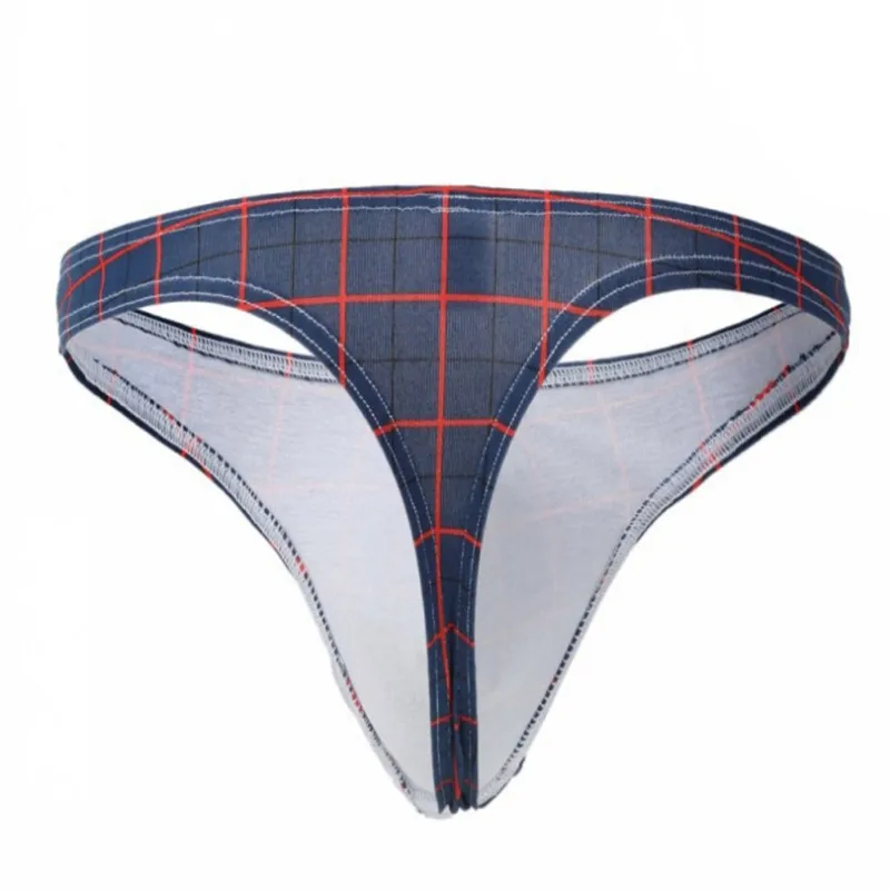 Купить трусики из чесаного хлопка с принтом супер эластичные стринги для мужчин