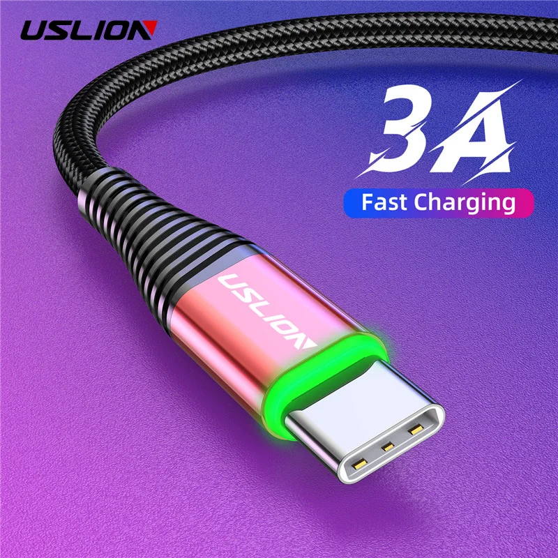 USB кабель USLION типа C Магнитный Быстрая зарядка Type Стандартный зарядный провод для