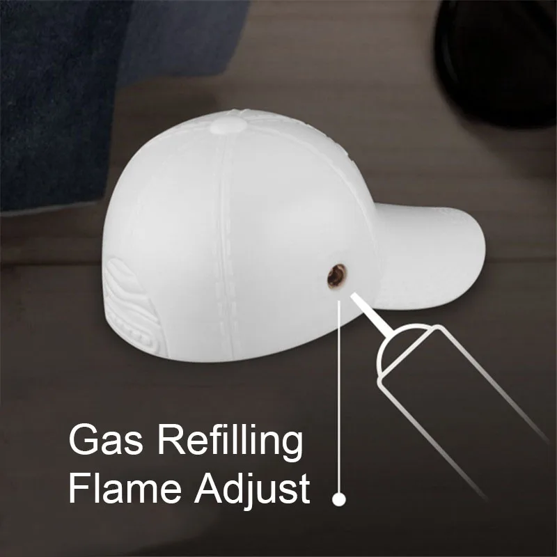 Креативная модель колпачка газовая зажигалка с красным пламенем портативный