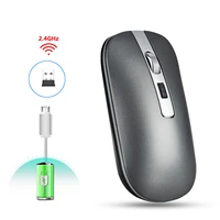 m30 rechargeable wireless mouse metal wheel mute 2 4g office mouse 500 mah built in battery