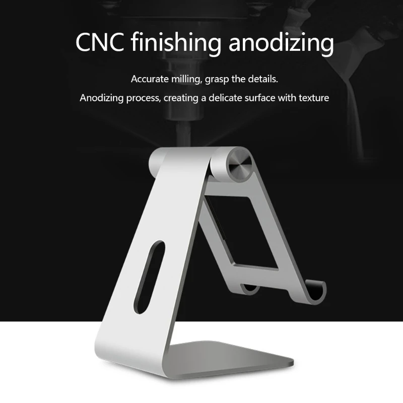 

Aluminum Cell Phone/Tablets Stand, Non Slip Cradle Dock Holder Stable Desktop Stand Compatible With All Mobile Phones
