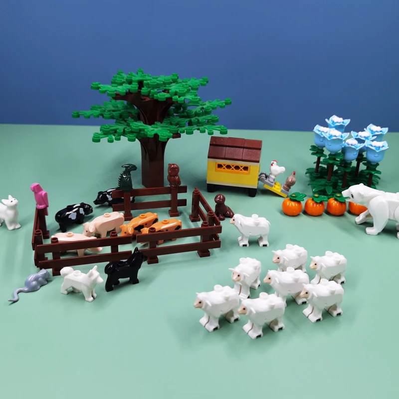 * Маленькие Овцы DIY животные просветляющие блоки кирпичи совместимые со сборными