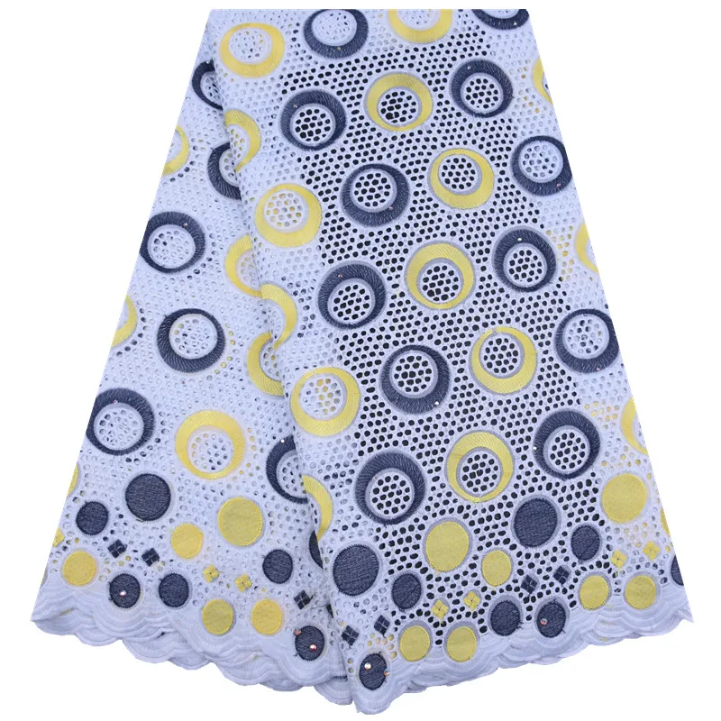 Нигерийская швейцарская вуаль с отверстиями швейцарское кружево новейшая