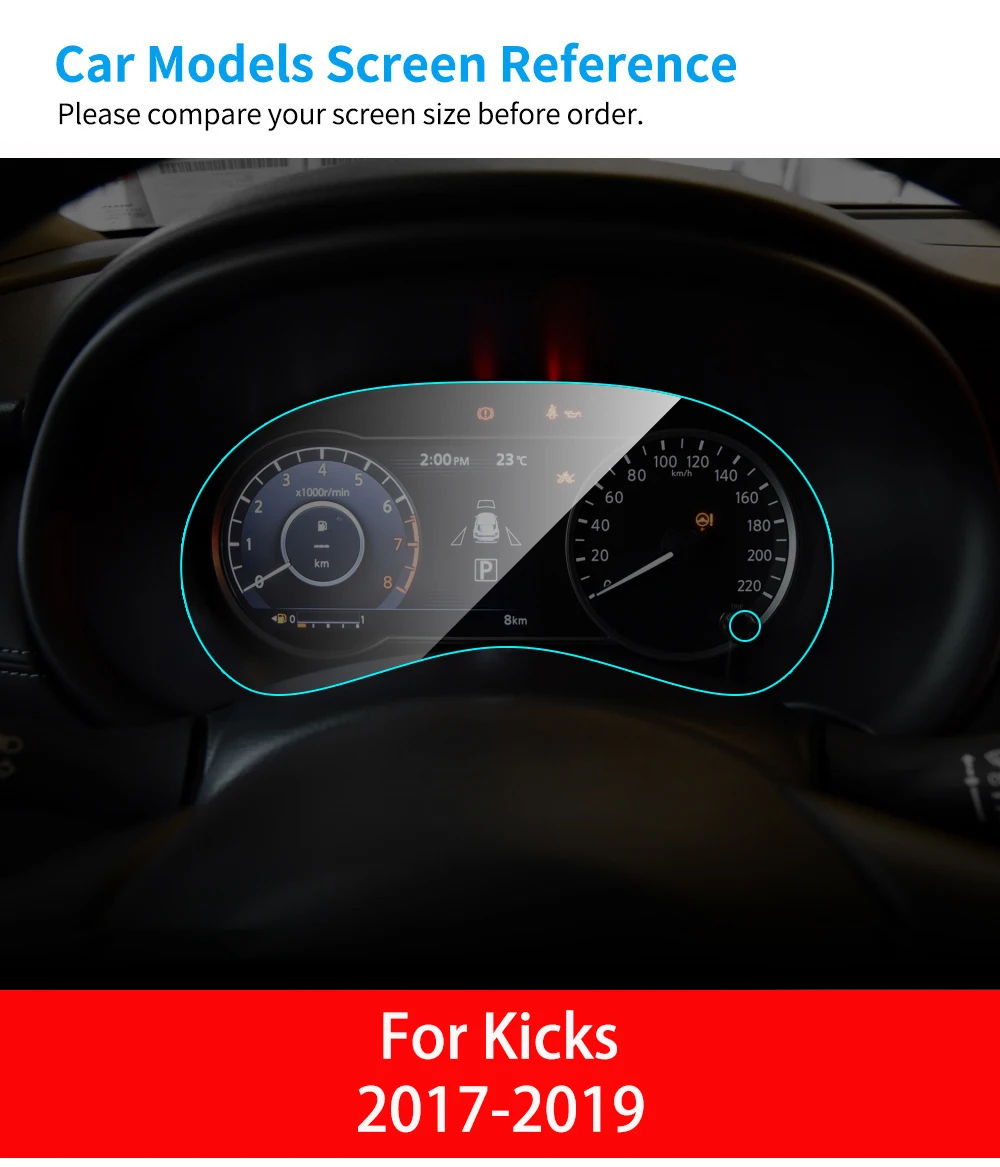 Защитная пленка для экрана приборной панели автомобиля из ТПУ для Nissan Kicks, мембранная Защитная пленка для салона автомобиля, аксессуары для автомобиля