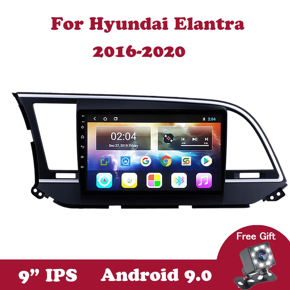 Автомагнитола на Android 9 0 для Hyundai ELANTRA 2016 2020 мультимедийный стерео проигрыватель