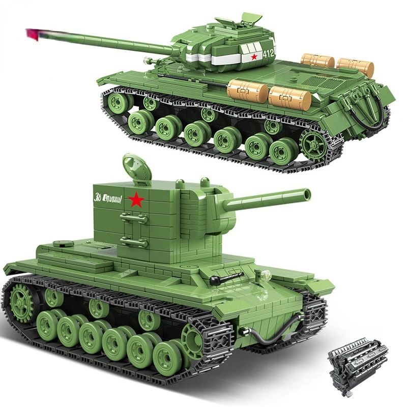 

Конструктор «тяжелый танк» в стиле милитари, советский Россия, 2 кВ, городской солдат, полицейское оружие, игрушки, подарки для детей