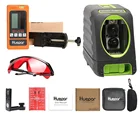 Уровень лазерный Huepar, самонивелирующийся, красный луч, перекрестные линии, цифровой лазерный приемник LR635 с красным лучом и очки для улучшения красного лазера