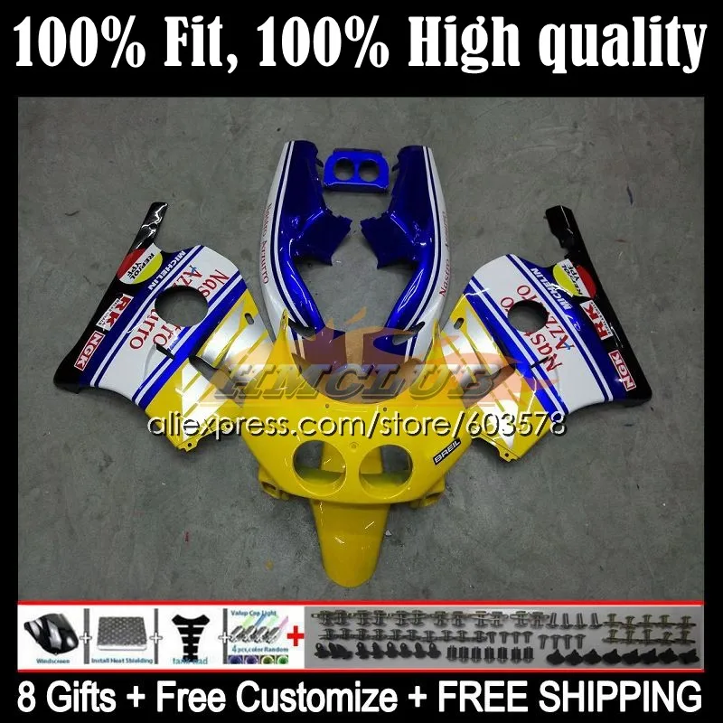 

Injection For HONDA CBR 250 250RR 1990 1991 1992 1993 1994 43CL.51 CBR250RR MC22 CBR250 R RR 95 96 97 98 99 Fairing yellow blue