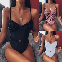 2021 sexy one piece swimsuit vintage swimwear women push up monokini hollow out bodysuit solid bathing suit brazilian beach wear