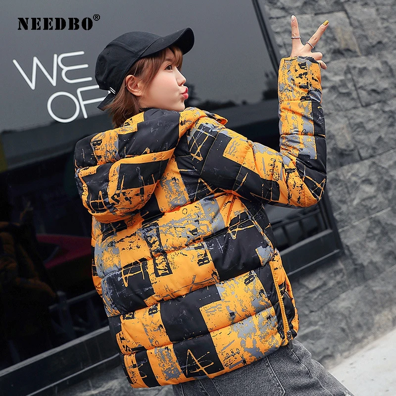 Женская зимняя куртка NEEDBO повседневное зимнее пальто большого размера Женское и