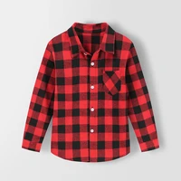 hot sale boys shirts classic casual plaid flannel children shirts for 2 8 years kids boy wear