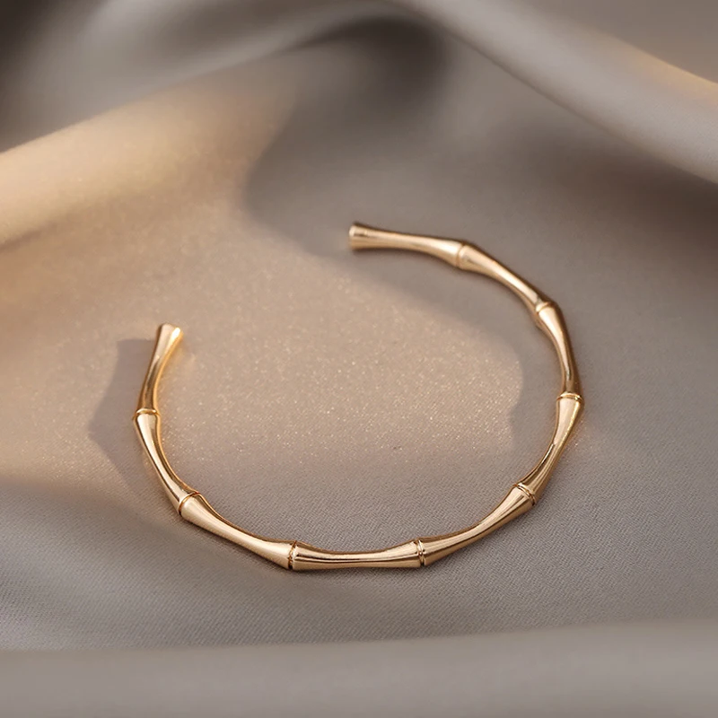 Новый дизайн 2021 бамбуковый браслет регулируемого размера для женщин модная