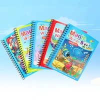 water painting book nice gift reusable for children kids art white cardboard educational toys diy handmade 1pc