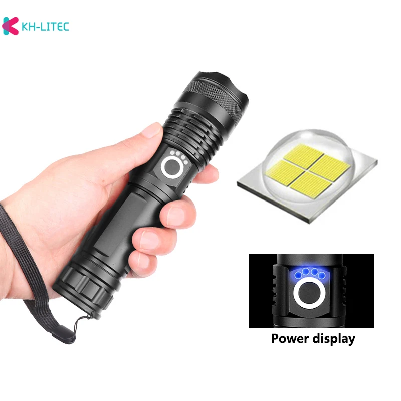 

XHP50.2 Most Powerful Flashlight 5 Modes USB Zoom Led Torch XHP50 18650 or 26650 Battery Best Outdoor Camping Hunting
