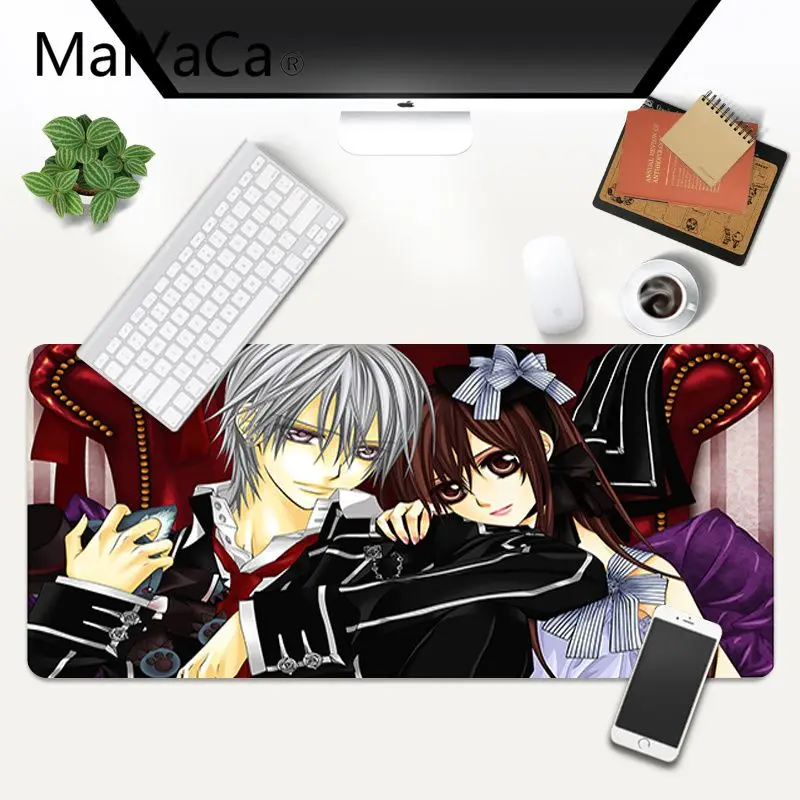

MaiYaCa In Stocked Vampire Knight gamer play mats Mousepad Gaming Mouse Mat xl xxl 800x300mm for Lol world of warcraft