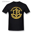 Футболки из хлопка для мужчин и женщин, брендовые летние рубашки с коротким рукавом и графическим принтом войск Израиля