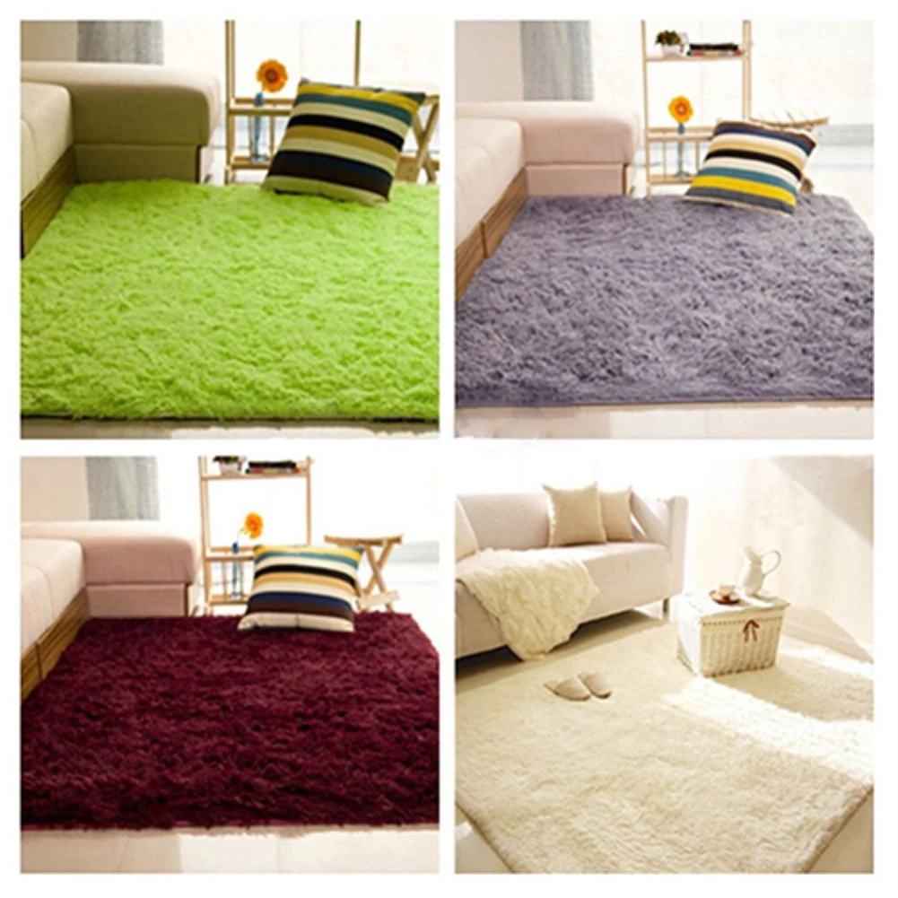 1pc Floor Carpet Mat Soft Anti-Skid Rug Rectangle Area Rug For Home Living Room Bedroom Home Garden