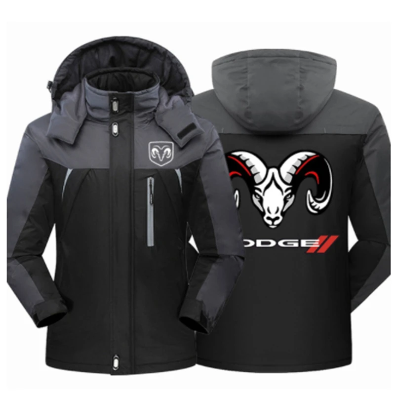 

2021 Winter DODGE Men's Clothing Fleece Waterproof Jackets Thicken Slim Fit Zippe High Quality Outwear