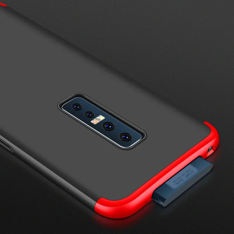 Цветной чехол Vivo V 17 V17 Pro с полным покрытием на 360 градусов противоударный матовый