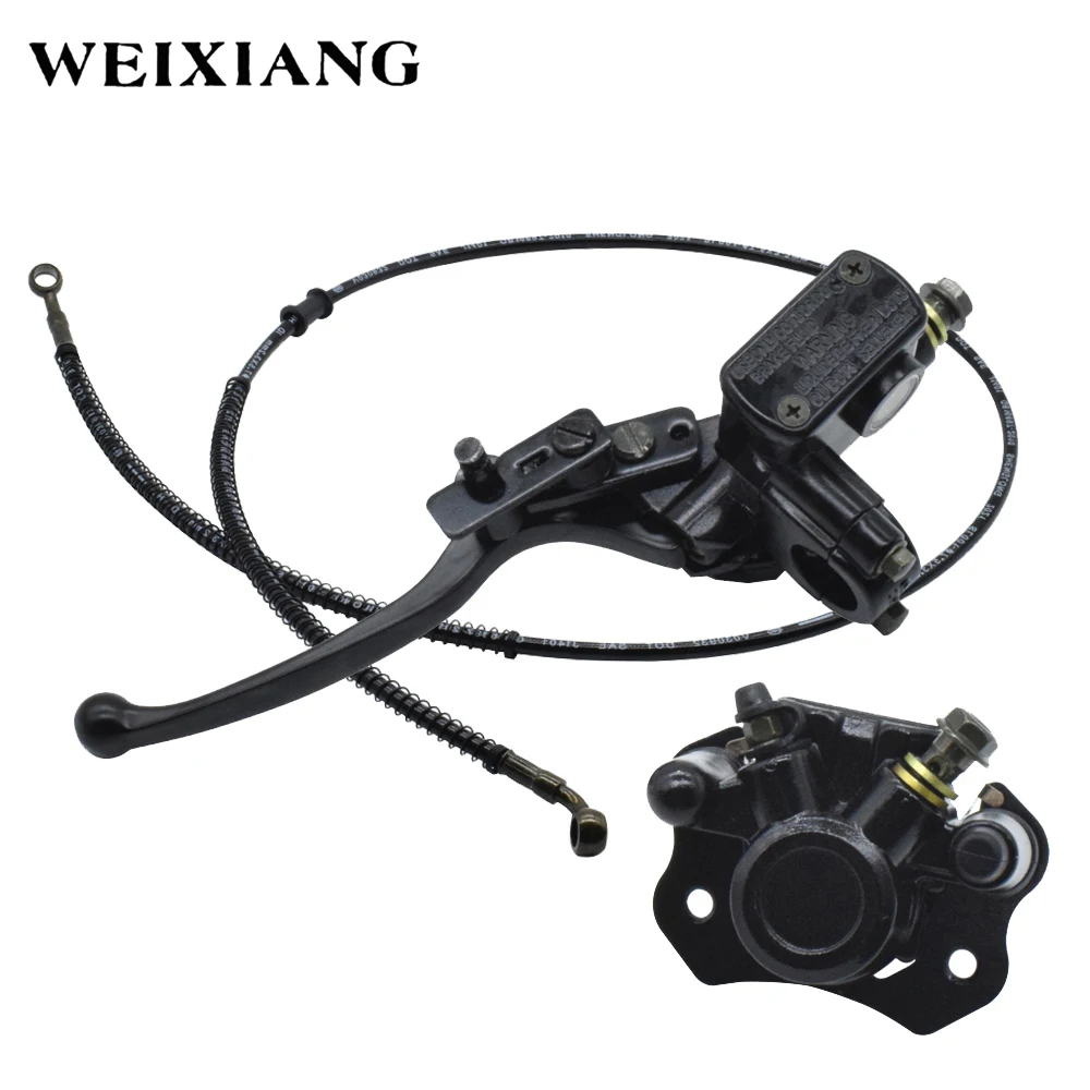 

Rear Hand Hydraulic Disc Brake Left Handle Bar Lever Fit For ATV 50cc 110cc 150cc Electric Quad Bike Go Kart Buggy Scooter Parts