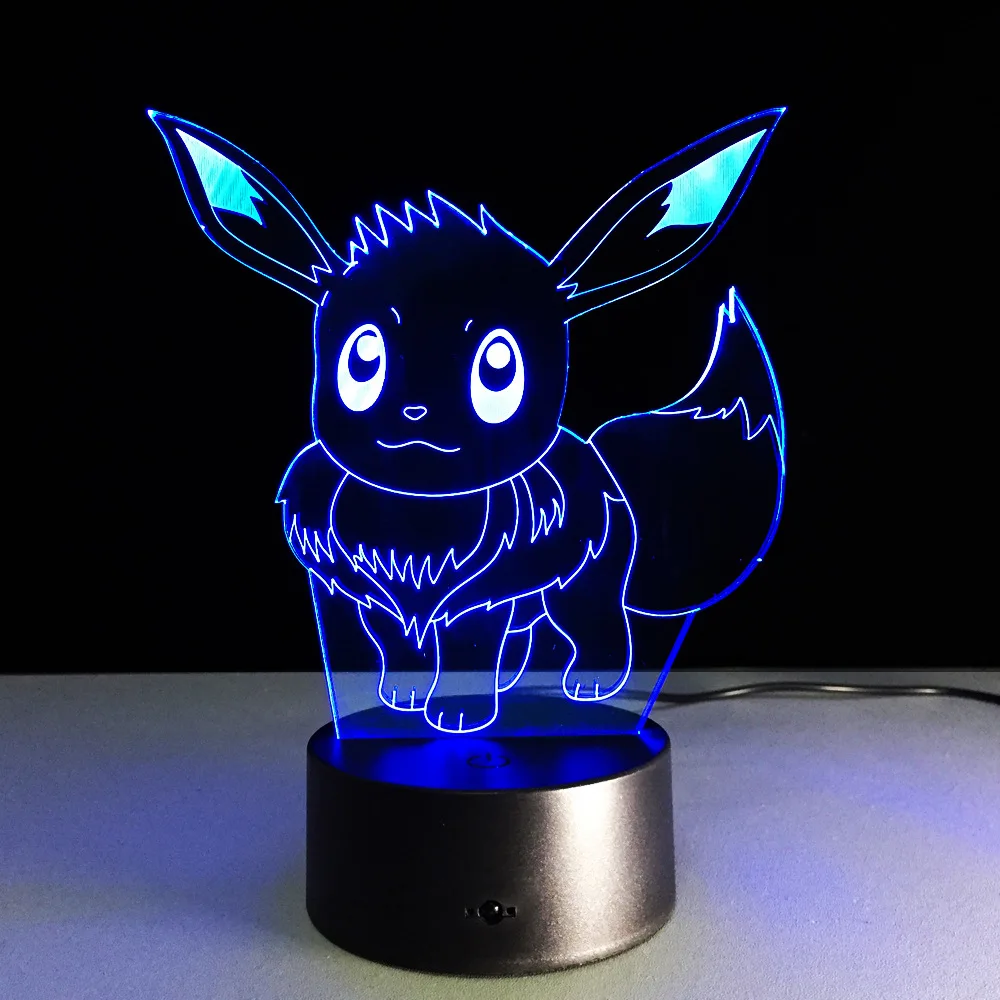 Оригинальные игрушки Takara Tomy Pokemon Иви и Пикачу Lights 7 цветов Eevee Pokeball Детские экшн