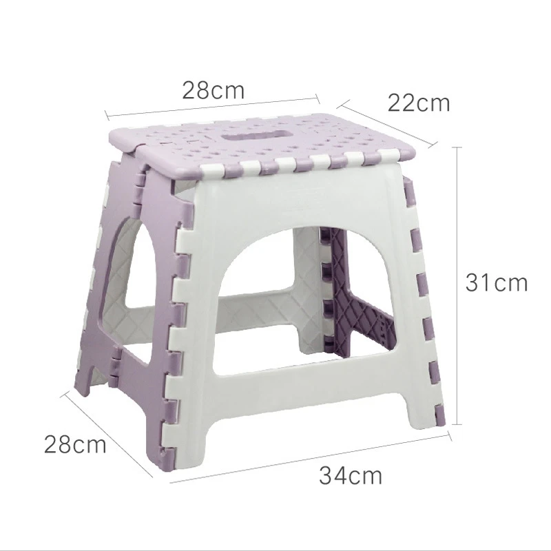 

Folding Step Stool Portable Chair Seat for Home Bathroom Kitchen Garden Camping Kids and Adults Use Chair Seat