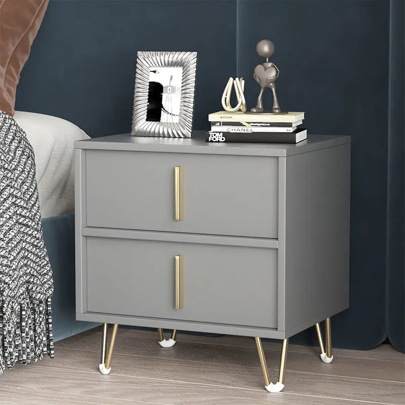 

Light Luxury Bedside Table Simple Modern Wooden Chest Of Drawers Italian Nightstand Bedroom Furniture Storage Bedside Cabinet