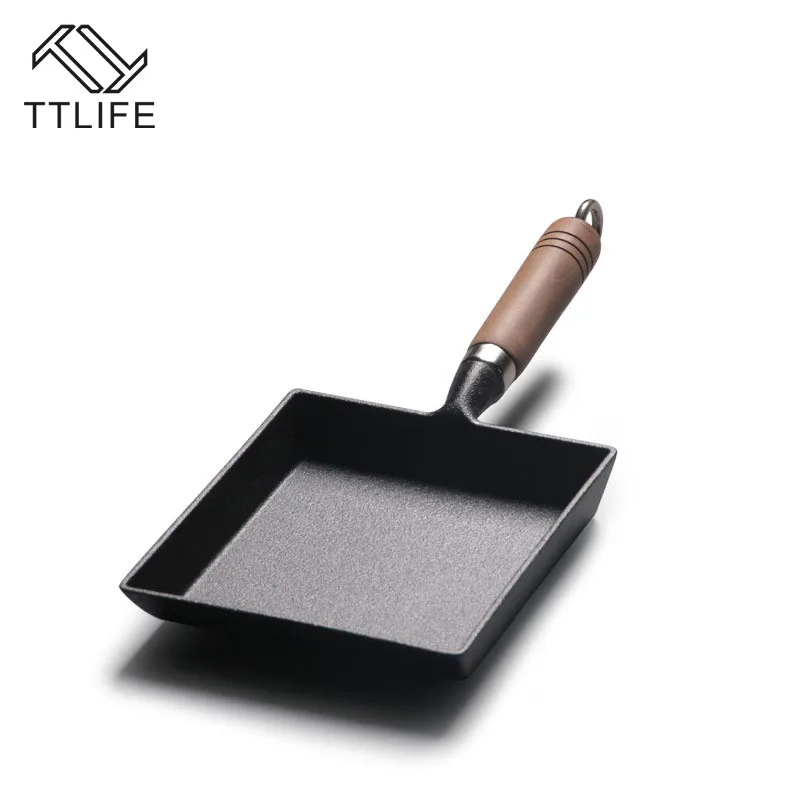 TTLIFE утолщенной японский сковородка для омлета/сковорода яиц с антипригарным