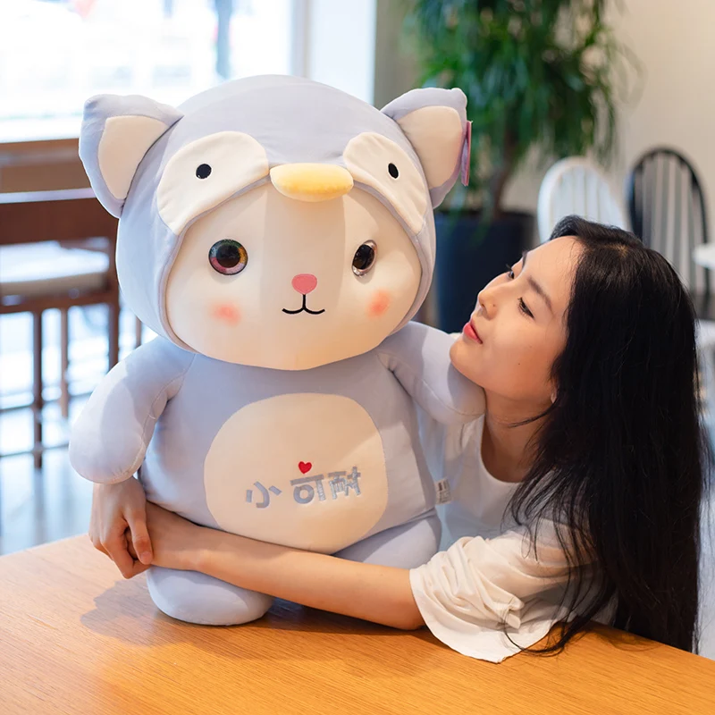 Хит мультфильм кошка мягкие плюшевые животные игрушки Kawaii Мягкая Кукла наряд