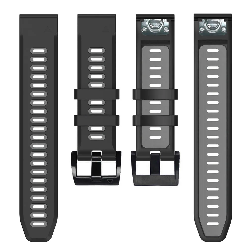 Ремешок силиконовый для наручных часов Garmin Desce Mk2i быстросъемный браслет Fenix7 7X 6 6X 5