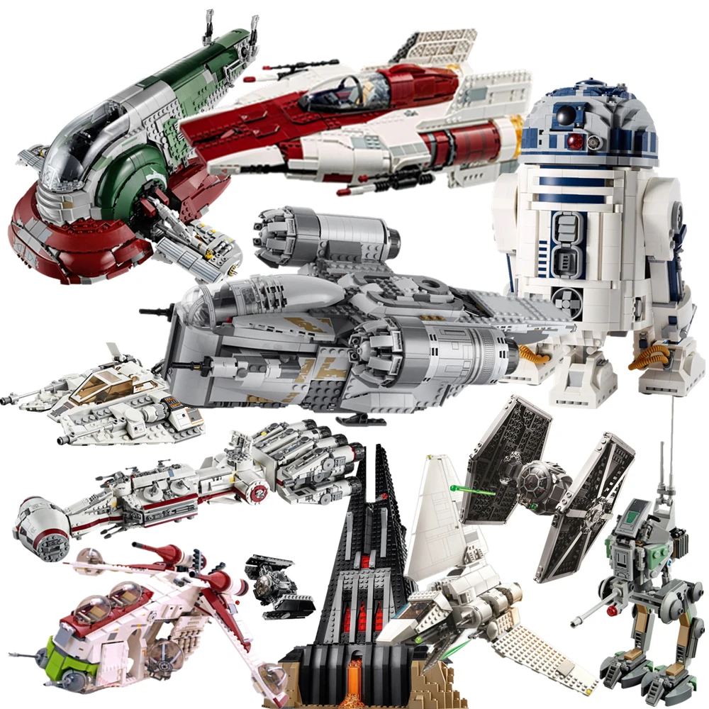 

New Star Space Wars Space Series Figures Razor Crest Fighter Mandalorians Model Building Blocks Bricks Kids Christmas Toys Gifts