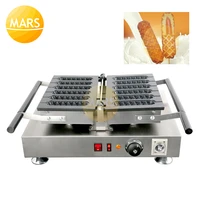 commercial rotary hot dog waffle maker non stick coating crispy corn french muffin sausage baking machine baker snack iron