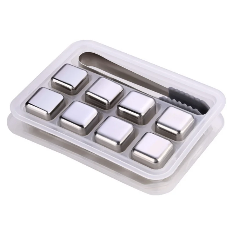 Кубики из нержавеющей стали для ликеров многоразовые кубики белого вина пива