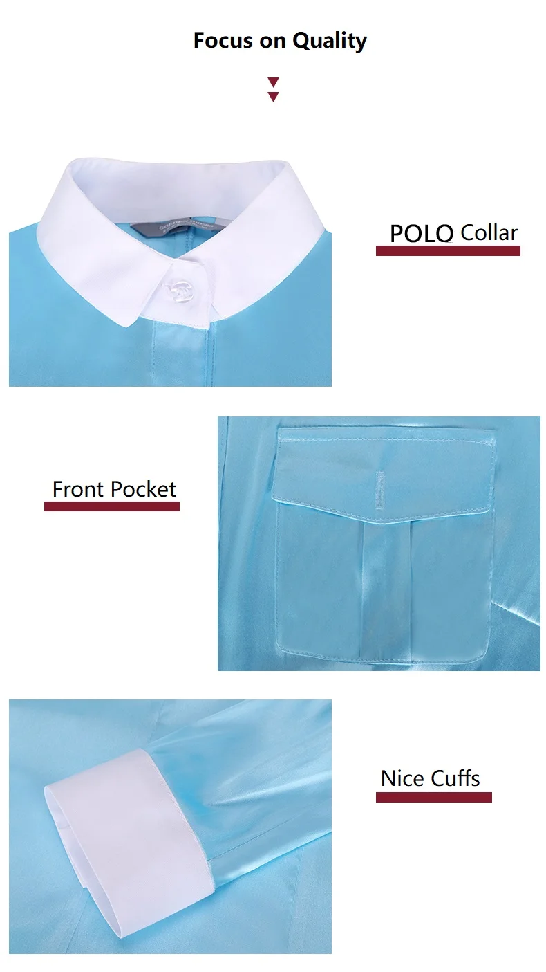 

Hot Sale Women's Airline Aviation Stewardess Uniform Professional Skirt Short Full Sleeve Shirt Work Clothes