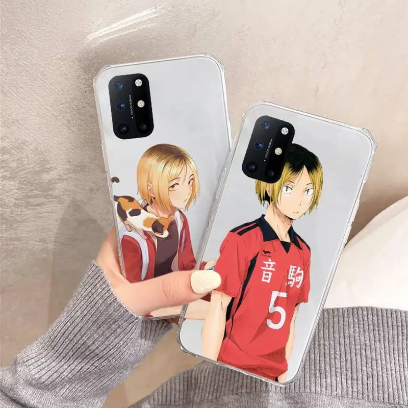 

Kenma Kozume of Haikyuu anime Phone Case Transparent for OnePlus 7 9 8 t pro shell funda coque