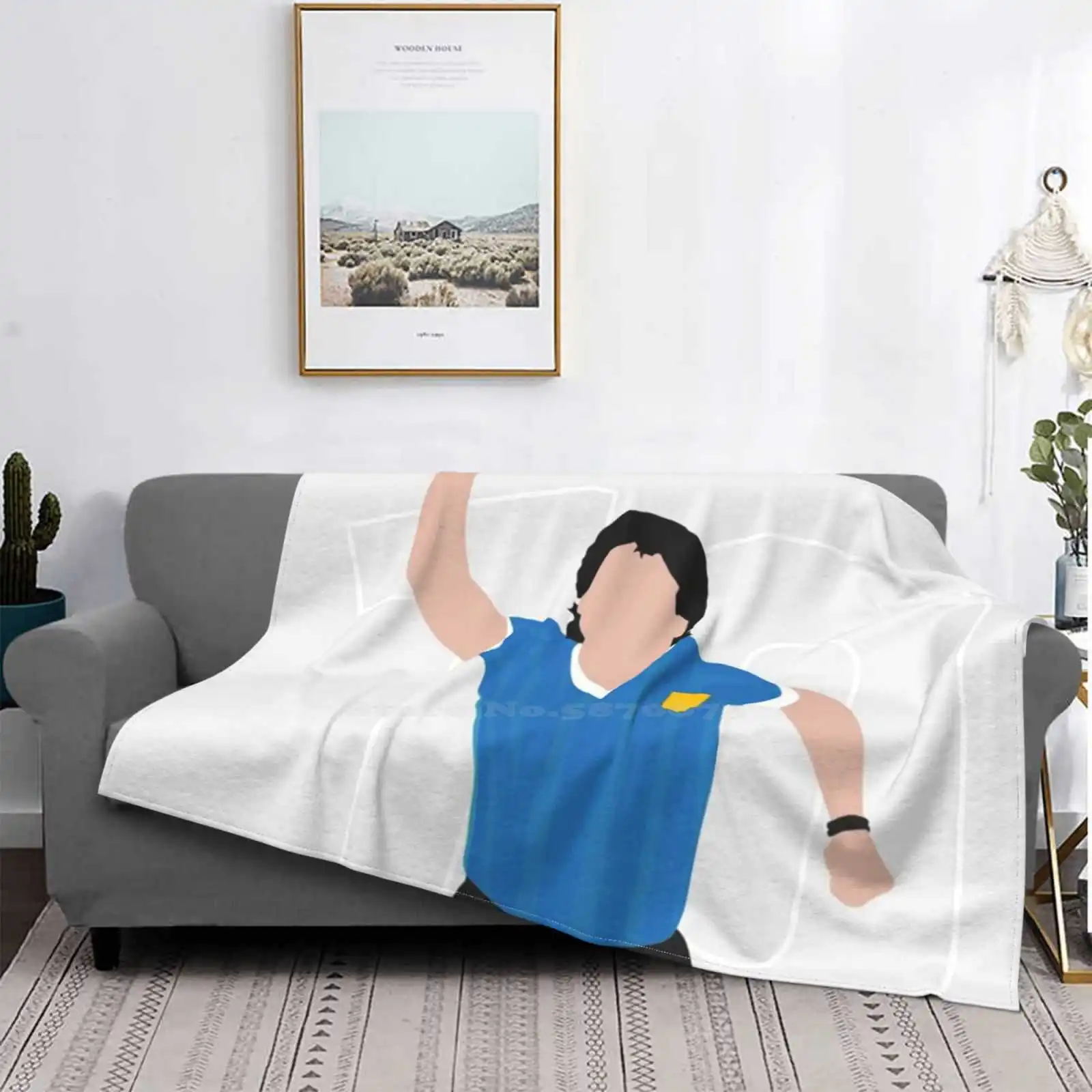 

Maradona-manta suave con impresión franela personalizada, divertido Maradona, Argentina, fútbol, Rusia, 2018