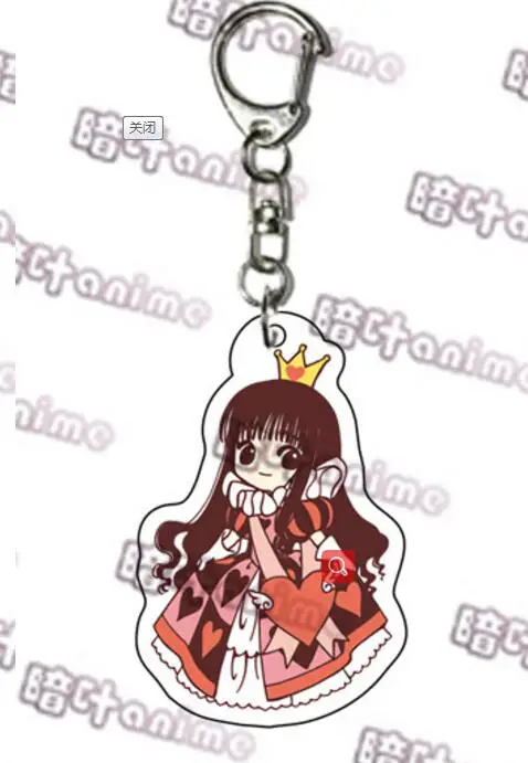 Шампанское Япония Аниме карта Captor SAKURA LI SYAORAN KINOMOTO TOUYA Tsukishiro Yukito Косплей акриловый брелок кулон брелок с игрушкой подарок - Цвет: Шампанское