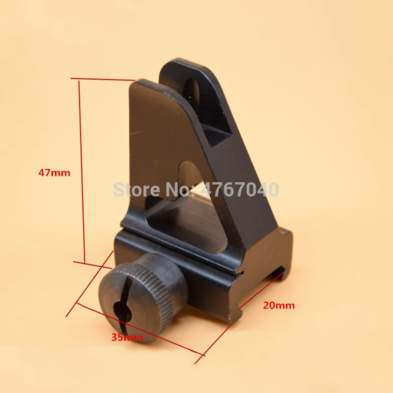 

Metal High Profile Detachable Front Sight and Dual Apertures A2 Rear Sight