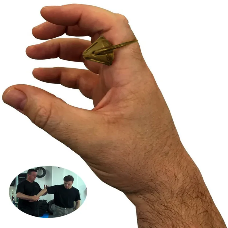 

Маленький легко скрытый инструмент для самообороны, кольцо для самообороны, портативное оружие на палец, симпатичное маленькое оружие, Гри...