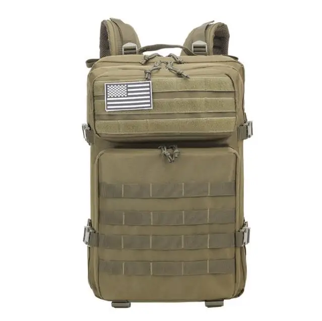 Army green 45л Большой Вместительный мужской армейский военный рюкзак Многофункциональный нейлоновый водонепроницаемый рюкзак для тактики рюкзак для путешествий mochila militar - Цвет: Army green