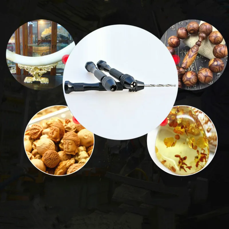 1 шт. ручная булавка сверла для отверстий ювелирные изделия Съемная мини ручка из